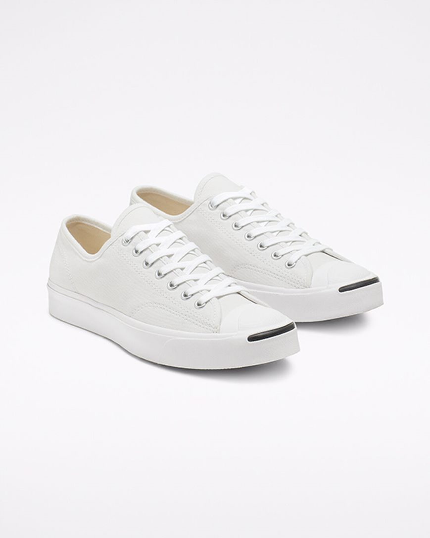 Zapatillas Bajas Converse Jack Purcell Canvas Hombre Blancas Negras | PE 542EW0